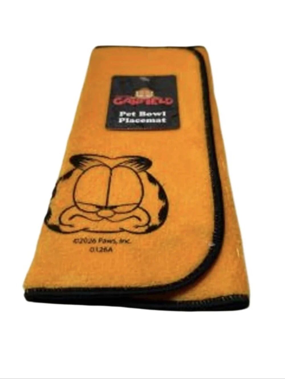 Garfield Pet Bowl with Yellow Placemat - Official
